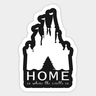 Home is where the castile is - Castle Christmas Home Sticker